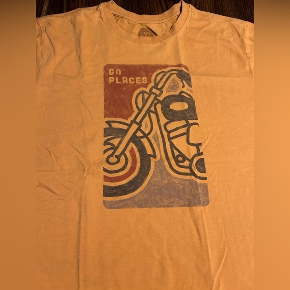 Life is Good Classic Fit motorcycle go places men’s Size Medium - Picture 9 of 16